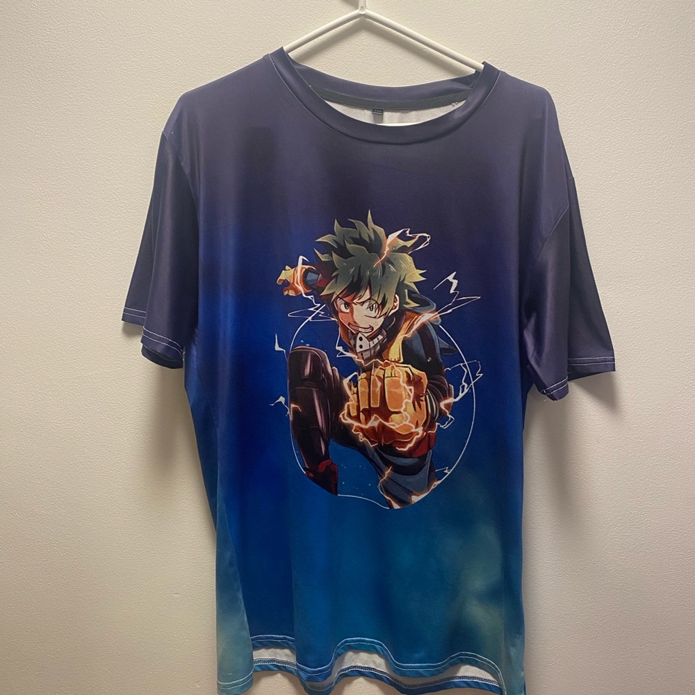 my hero academia deku shirt asian 2xl fits like large